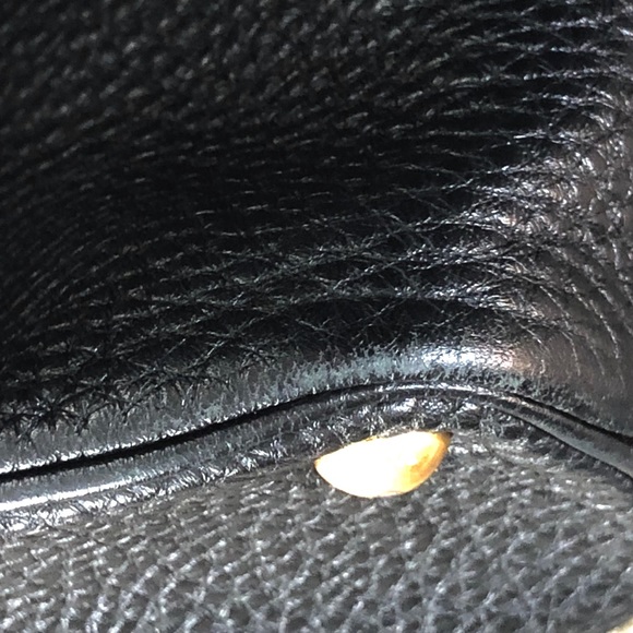 SOLD 😞Prada Black Pebble Leather Vitello Daino - Picture 7 of 10